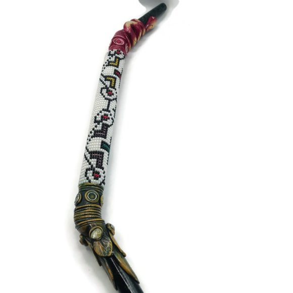 Handmade Peruvian Tepi Decorated with Multicolored Beads Cusco